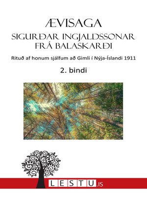 cover image of Ævisaga Sigurðar Ingjaldssonar frá Balaskarði - 2. bindi
